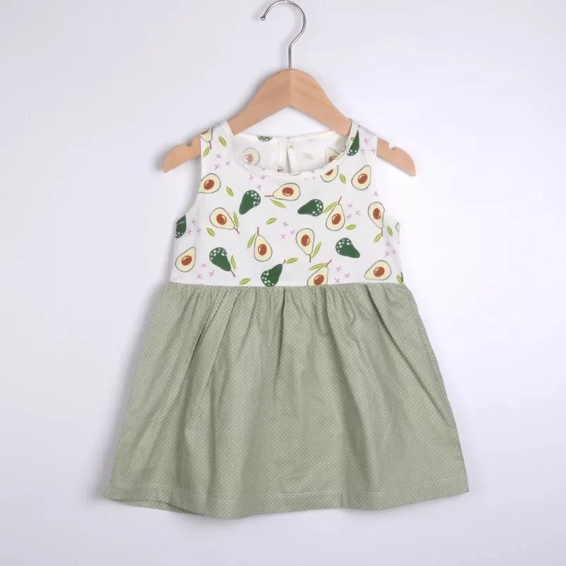 2020 1Y-4Y Cute Vest Cotton Infantile Baby Girl Dress Cotton Sleeveless A-Line Dresses Casual Clothing Mini Princess Clothes