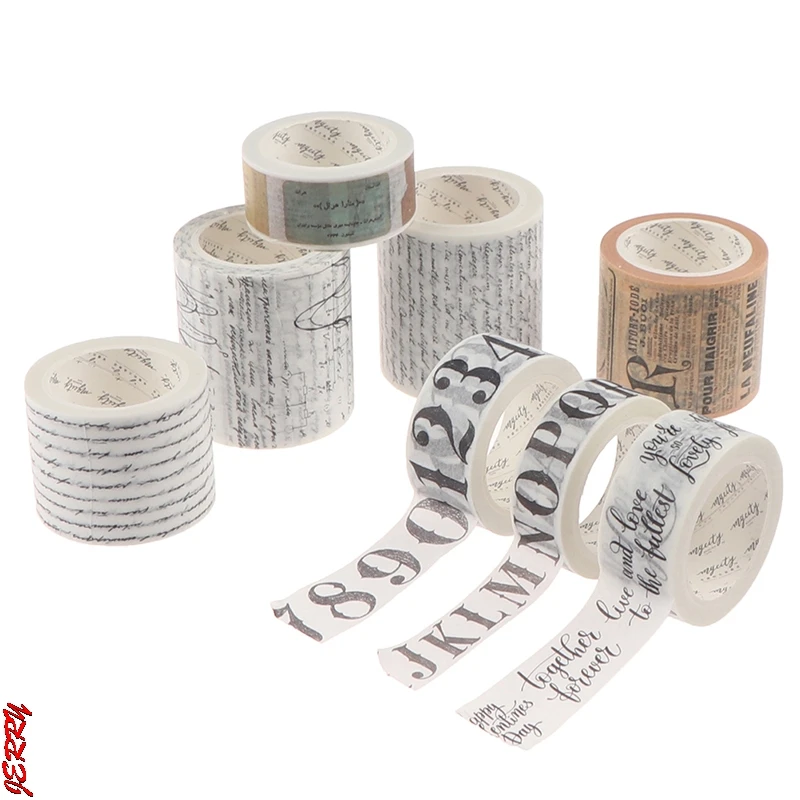 Набор рулонов клейкой бумаги сделай сам винтажные аксессуары для планировщика