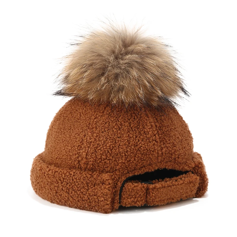 Зимняя шапка ведро для женщин и девочек модная однотонная утолщенная мягкая