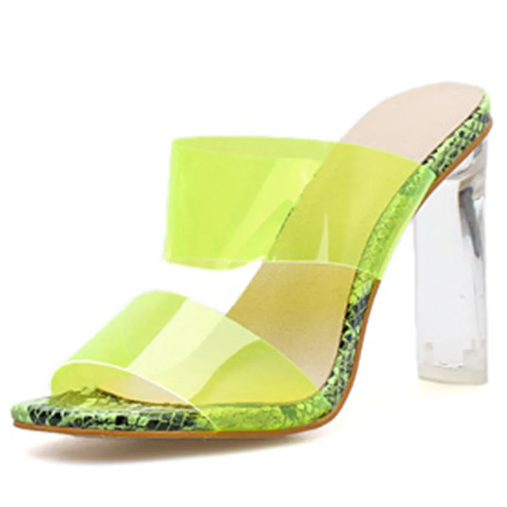 

SARAIRIS Street Fashion Summer Slippers 2020 Trendy Colorful Transparent Pvc Slides Women Cool High Clear Heels Shoes Woman