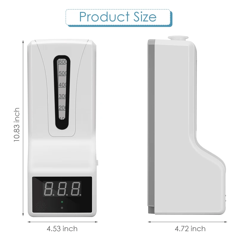 

Automatic Soap Dispenser Stand With Temperature Measuring & Floor Stand 2 in 1 Infrared Thermometer Soap Dispenser