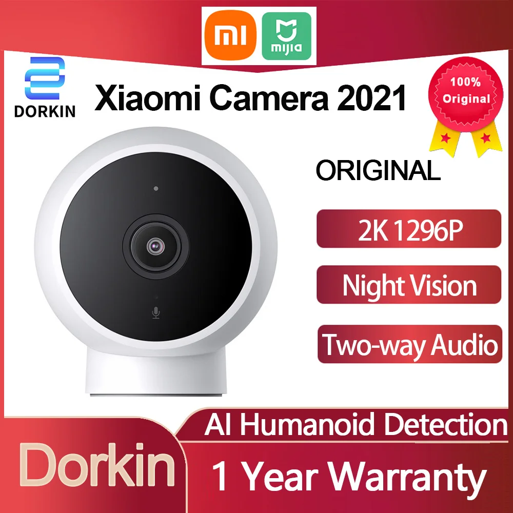 

Умная IP-камера Xiaomi MI со стандартным выпуском, 2K, видеокамера с ночным видением, Wi-Fi Веб-камера Mijia, видеоняня, Домашняя безопасность