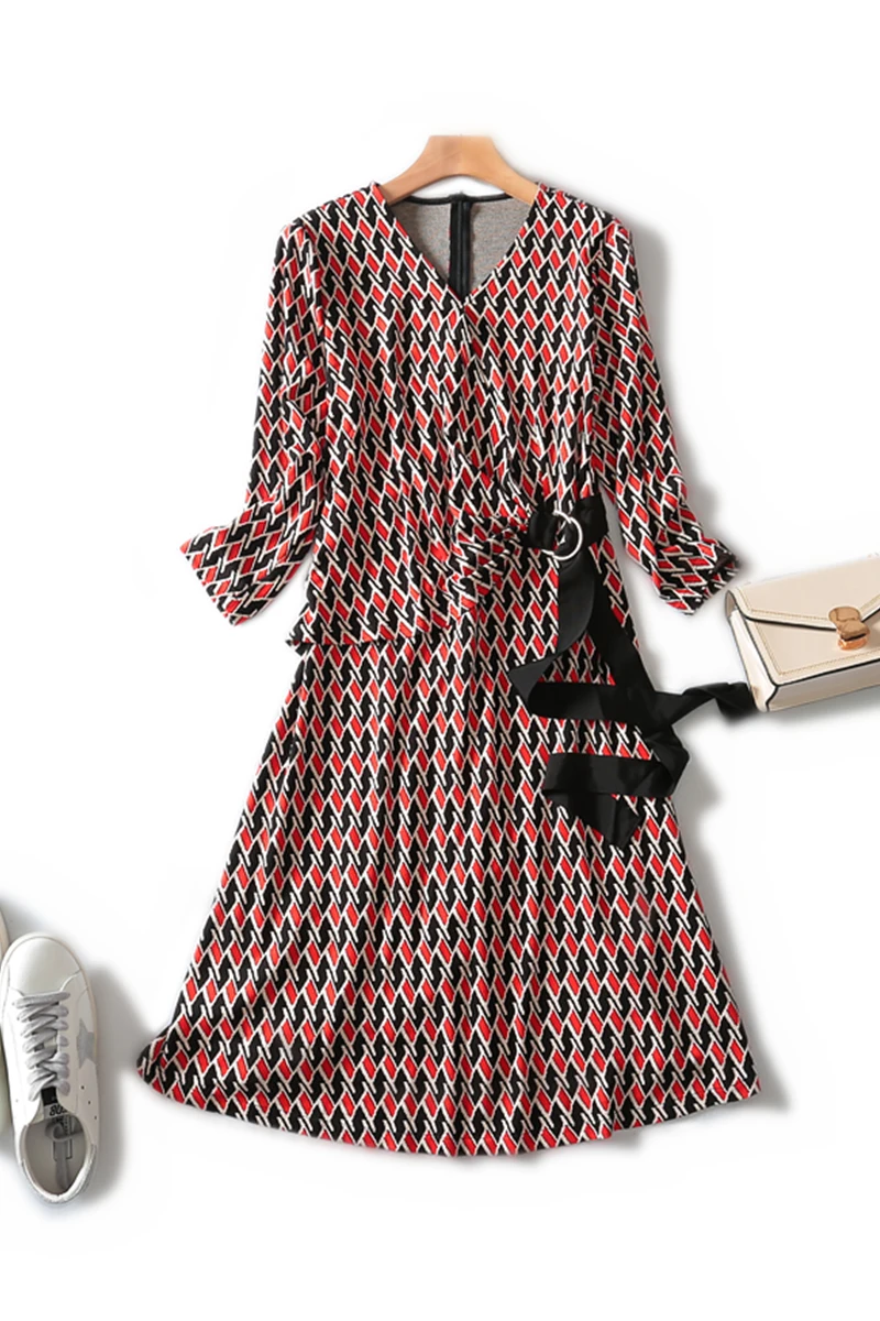 2019 осенний Новый продукт Талия галстук Щепка плиссированные алмазные оранжевые