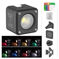 ulanzi diving photography lamp mini ip68 waterproof led video light 5500k built in battery magnetic back design 8 color filters