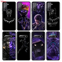silicone cover marvel black panther for samsung galaxy s21 s20 fe ultra s10 s10e lite s9 s8 s7 edge plus phone case