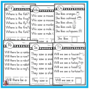 Простые изображения алфавита с зрительными словами (чтение выделение запись