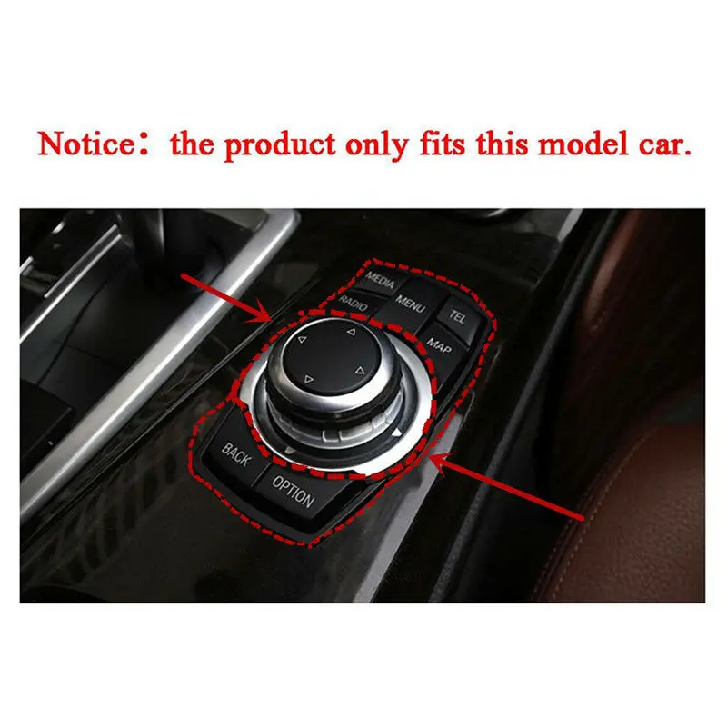 

Trim Multimedia Knob Cover For BMW F10 F20 F30 F32 F33 F34 Big Multi Knob Newest