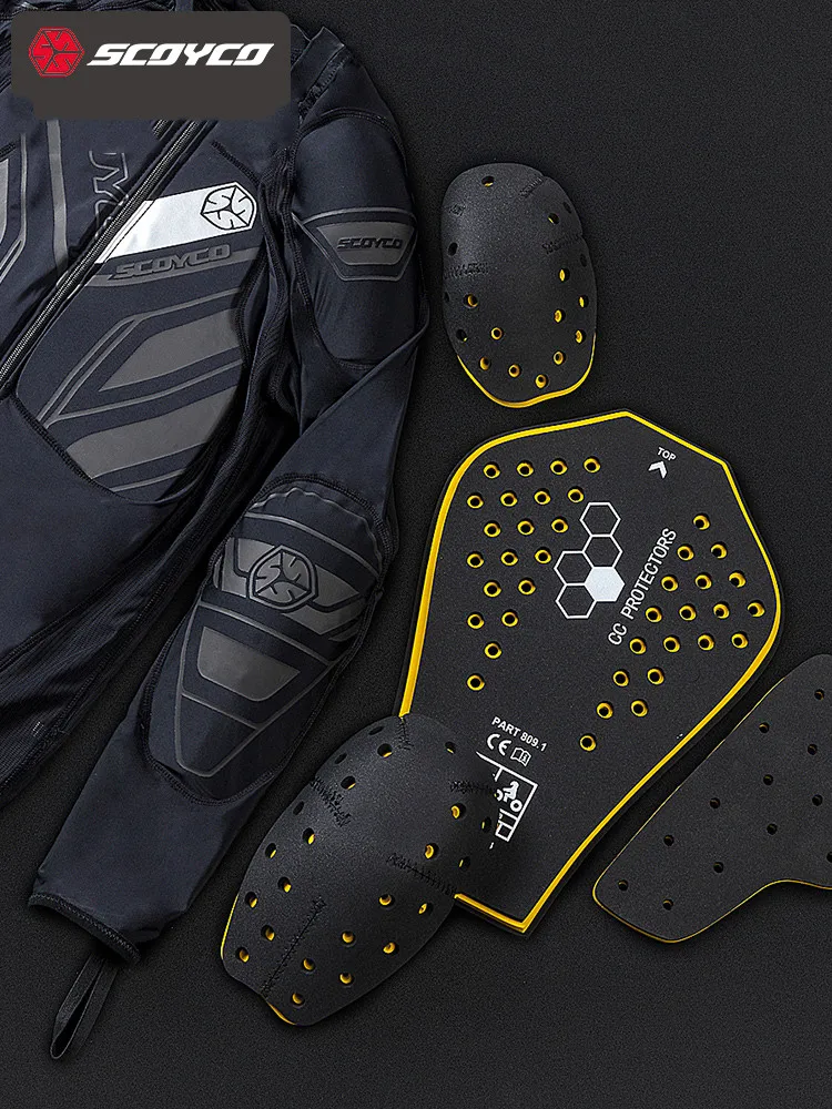SCOYCO AM03 Мужская мотокроссовая мотокуртка для езды на мотоцикле бронированная