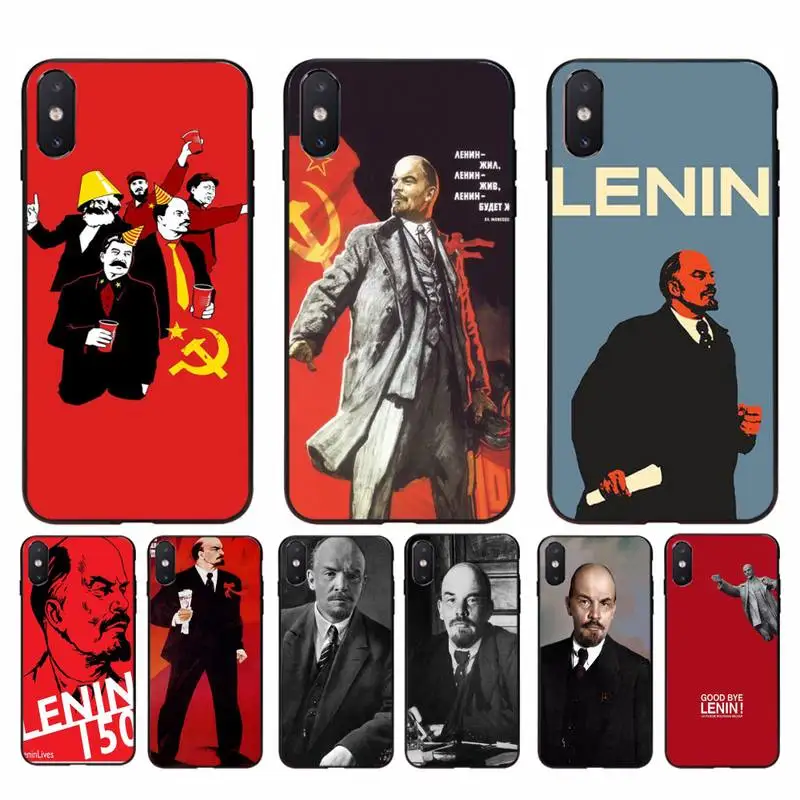 Yinuoda lenin флаг Советского Союза блестящий милый чехол для телефона iPhone 11 8 7 6 6S Plus X XS