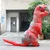 Красный T-REX для взрослых, надувной костюм динозавра, карнавальный костюм для костюмированной вечеринки в виде животного, нарядное платье, комбинезон, костюм на Хэллоуин для женщин - Цвет: Красный