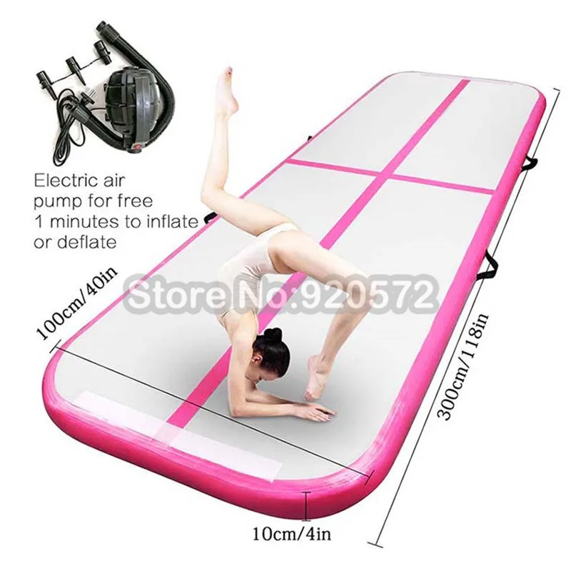 

Free Shipping ! Free Pump ! Good quality Red 3m Long Gym Equipment/Inflatable Air Tumble Track/Air Mat Gymnastics Air Floor