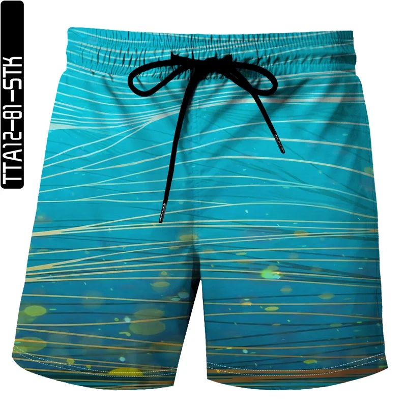 

Colorful printing summer 3D men's shorts casual shorts sports shorts beach pants men's and women's Bermuda shorts quick-drying