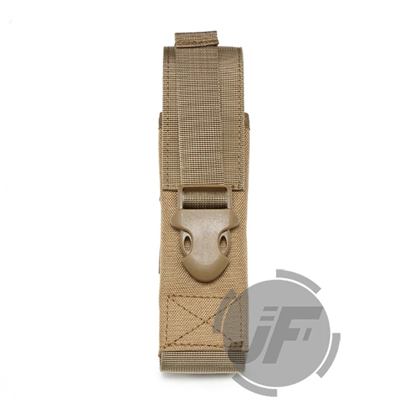 CB Чехол-держатель для фонарика MOLLE system Pouch MP5 MP7 одинарный подсумок 1000D нейлоновая тактическая сумка для фонарика - Цвет: CB
