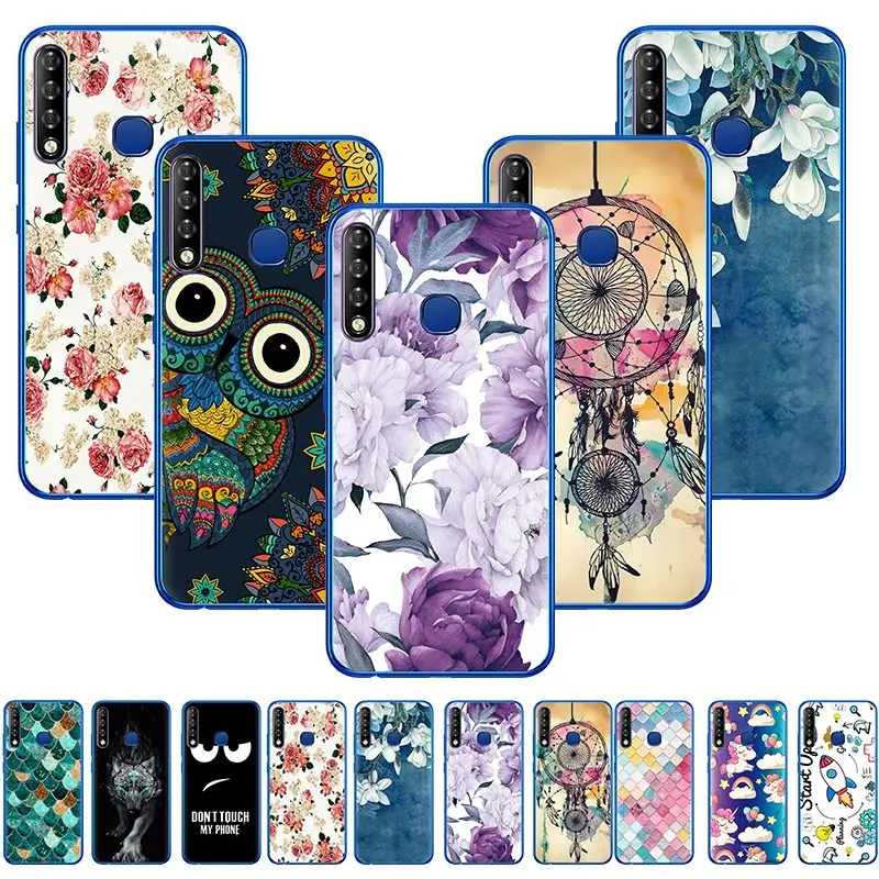 Anti-knock Back Phone Cover For Infinix Smart3 Plus/X627 Colorful Painted TPU Design back Fashionable | Мобильные телефоны и