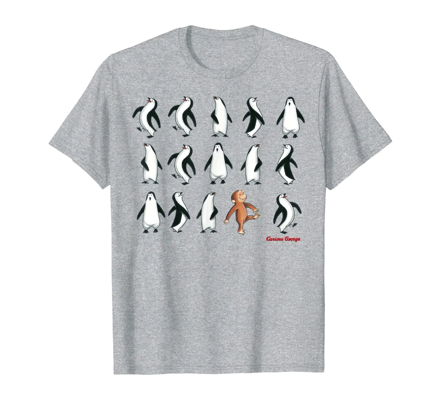 

Curious George Penguin Follow The Leader T-Shirt