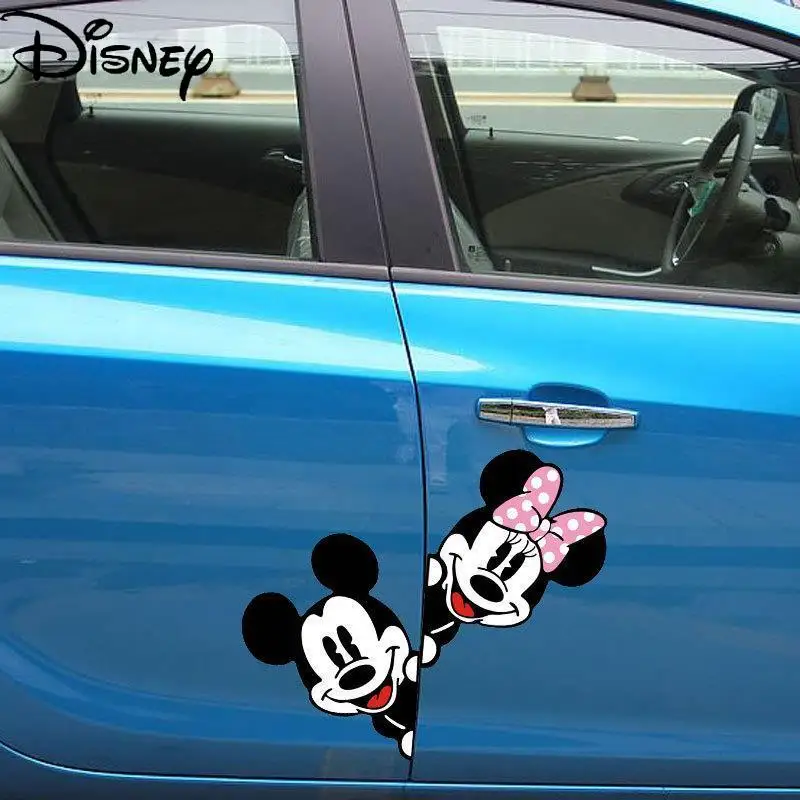 

Disney Cartoon Mickey Mouse Car Car Sticker Scratch Cover Door Sticker Personality Mickey Mouse Creative Decorative Sticker