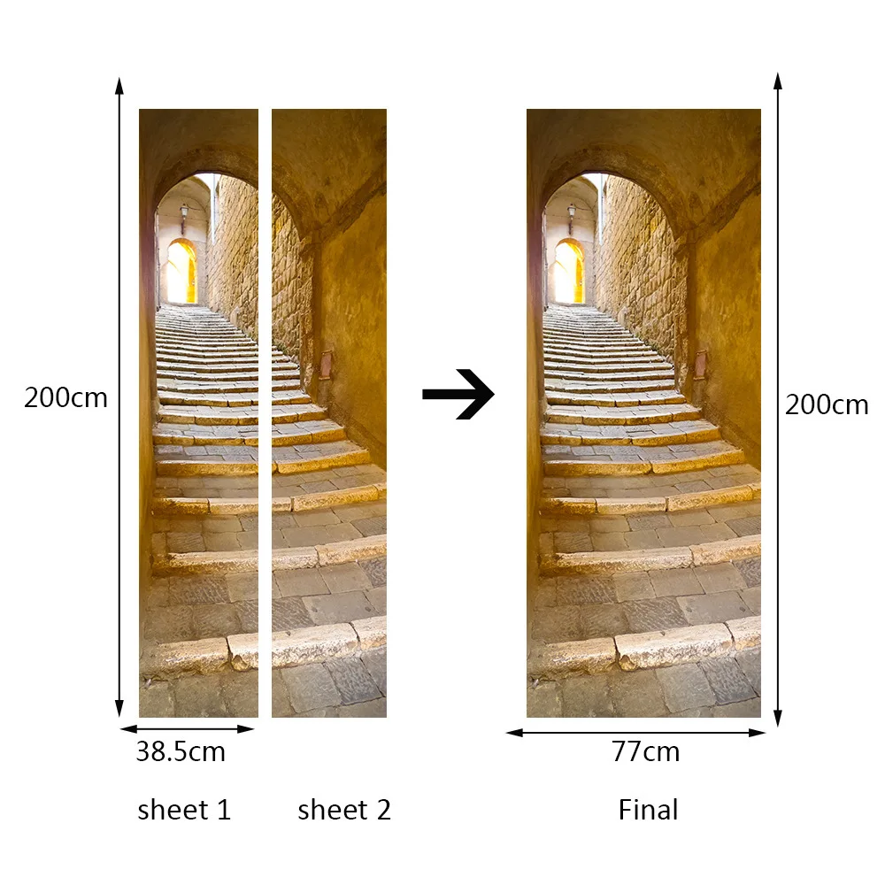 Наклейки на двери наклейки для спальни гостиной ремонта дверей самоклеящееся