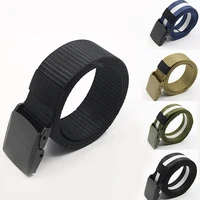 hot sales mens fashion practical sport tactical military nylon buckle waist belt waistband