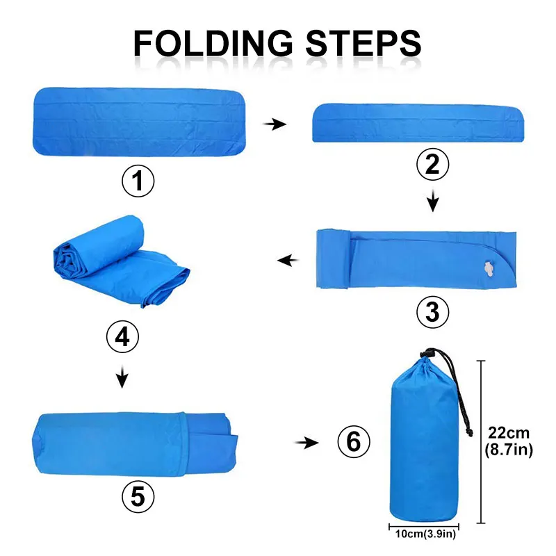 Надувной матрас для кемпинга пляжа пикника подушка одеяло спальный диван коврик