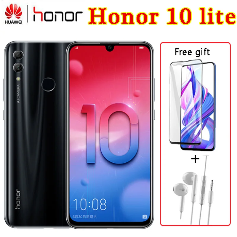 Huawei Honor 10 lite мобильный телефон 2 SIM карты экран 6 дюймов|Смартфоны| |