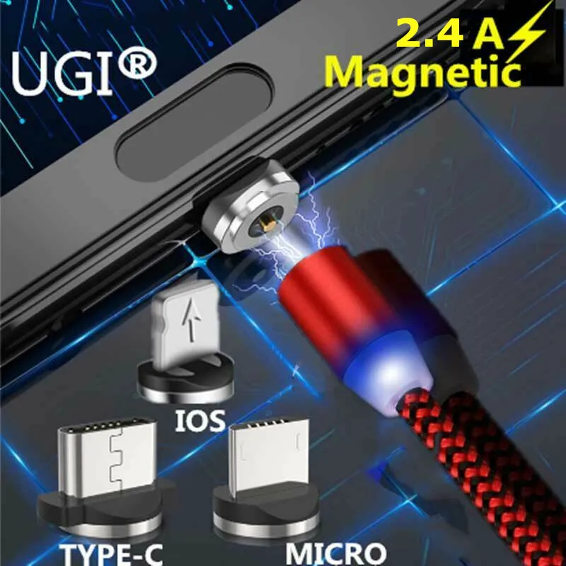 Новый Магнитный адаптер 360 ° a кабель для быстрой зарядки Micro USB samsung S6 S7 + huawei Honor V8 V9