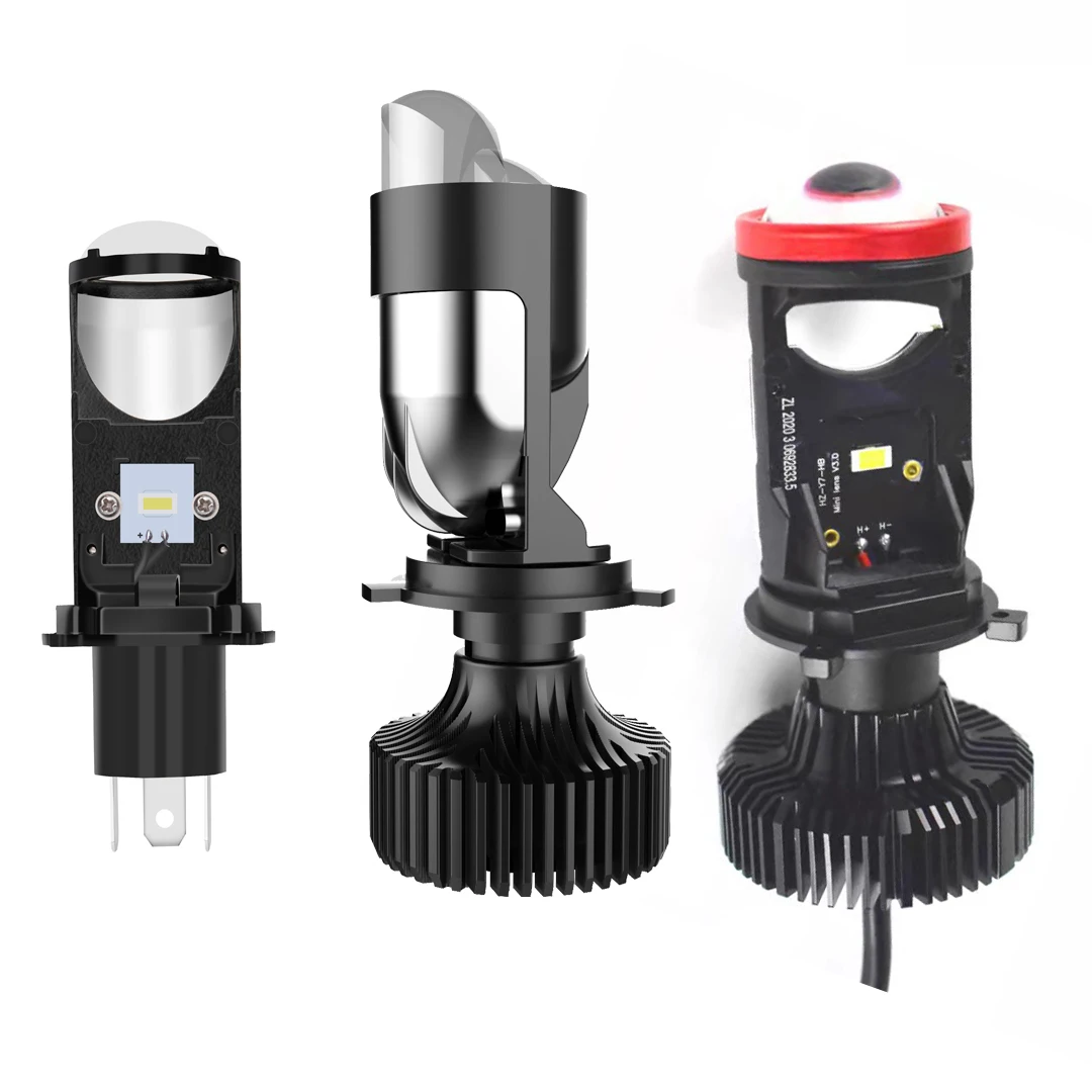 

Canbus 120W Lamp H4 LED Mini Projector Lens Terminator H4 Automobles Bulb High Power, New Design Hi/Low Beam Headlight LHD RHD