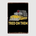 Металлический знак Killdozer, настенная роспись, клубный бар, дизайн, роспись, оловянный знак, плакаты