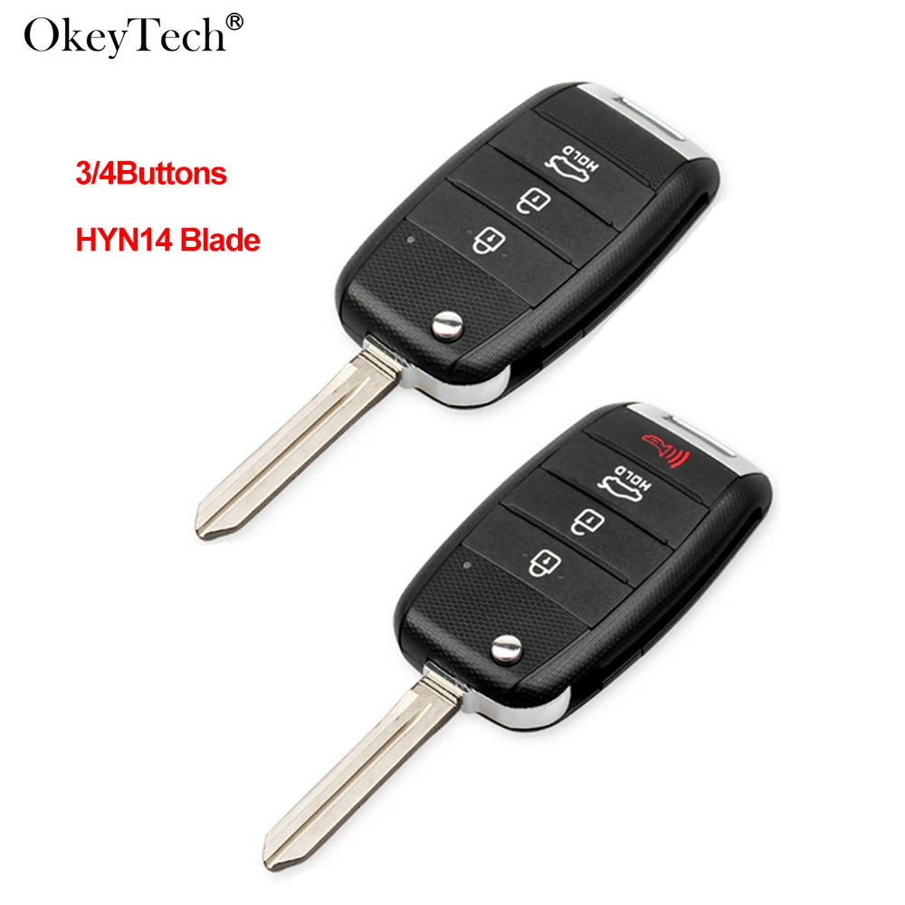 Сменный Чехол для автомобильного брелока Okeytech 3/4 кнопки Kia KIA K2 K3 K5 Carens Cerato Forte |