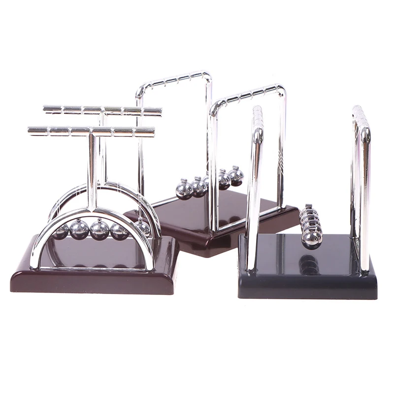 

1Set Newton's Cradle Desk Table Decor Metal Pendulum Ball Newton Ball Physics Science Pendulum Steel Balance Ball