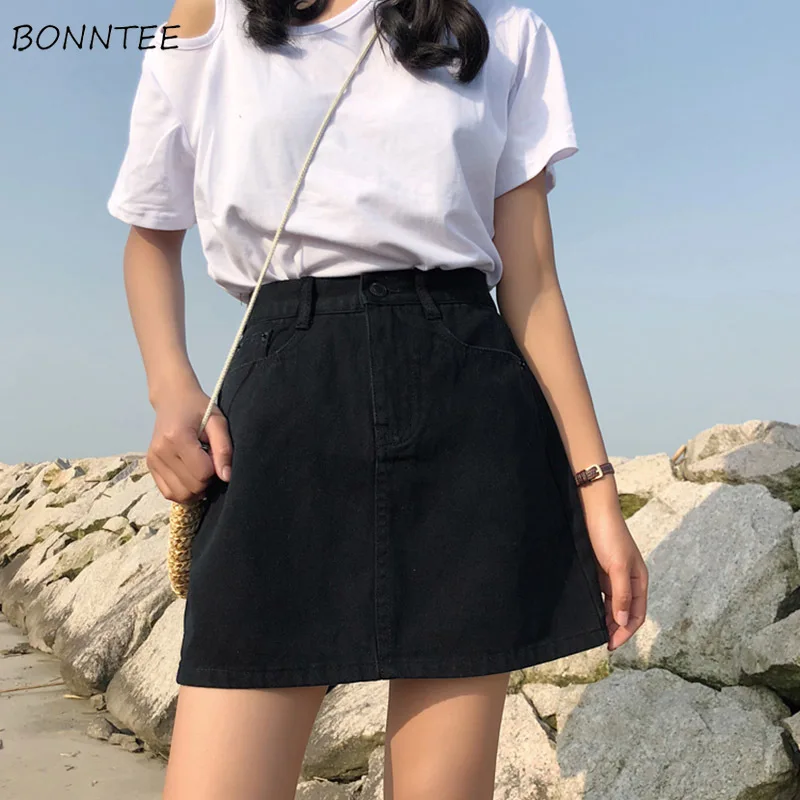 Юбка женская трапециевидная с завышенной талией Элегантная модная мини юбка в