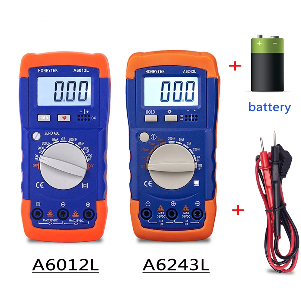 

With Battery Mini LCD Backlight Digital Capacitance Meter Digital Profesional Digital Capacitance Meters Tester Analog Device