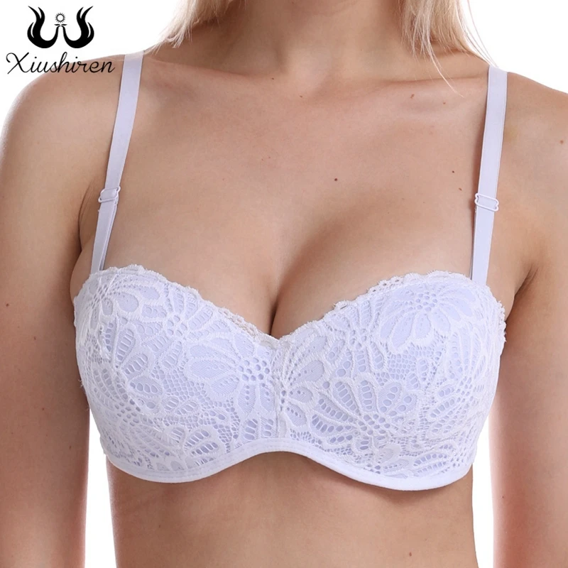 Xiushiren женский сексуальный многоходовой бюстгальтер Деми на косточках Кружева