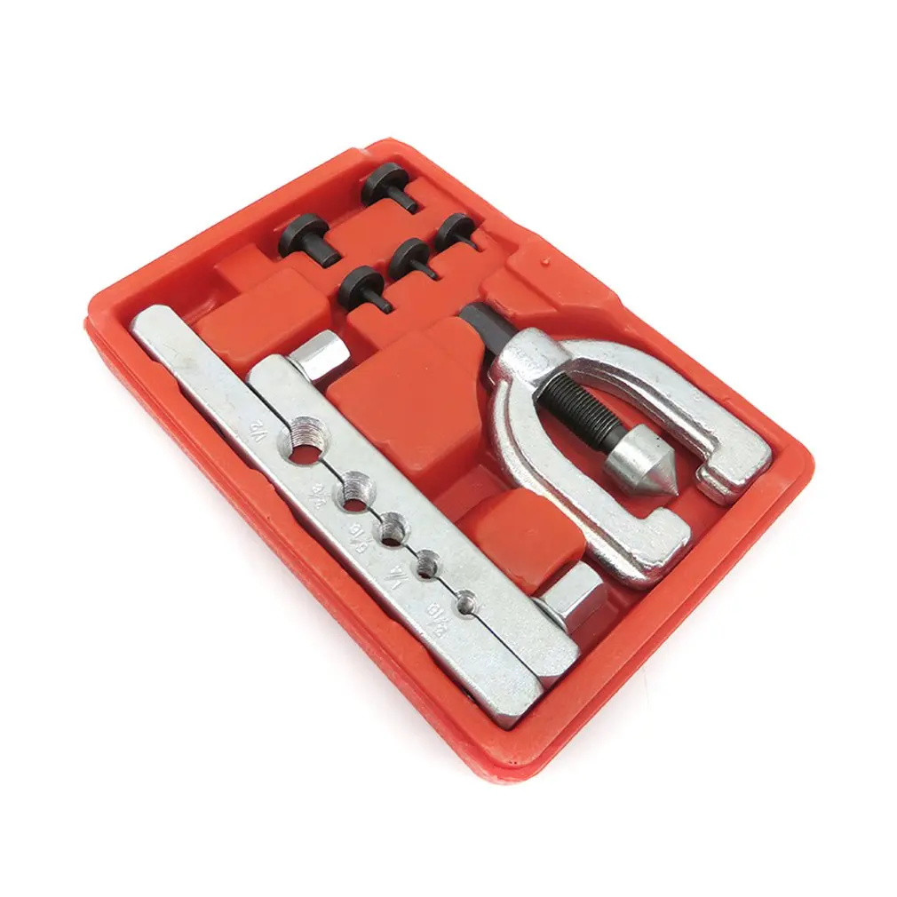 Набор инструментов для двойного фларирования тормозных трубок и трубопроводов топливной системы для автомобилей.