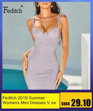 Feditch, осенне-зимний комплект из двух предметов, женский модный костюм с длинным рукавом, подиумный Повседневный женский спортивный костюм, комплект из топа и штанов для девушек