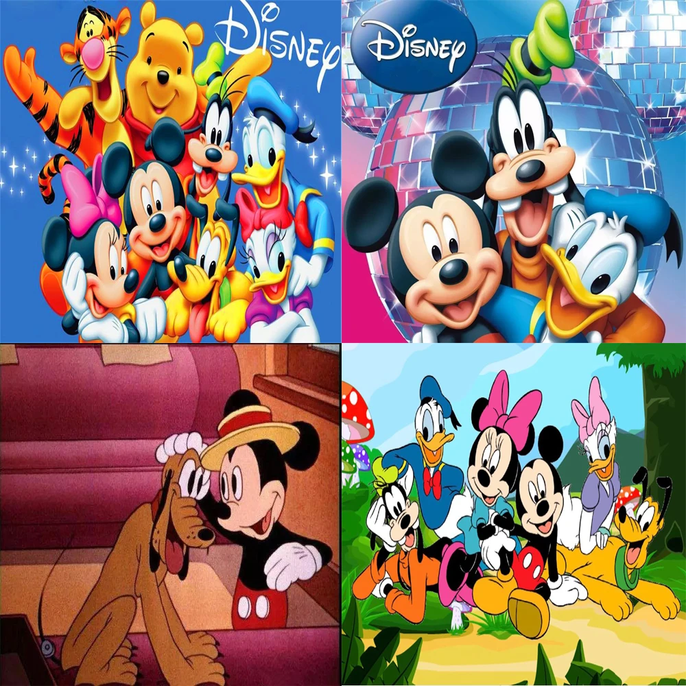 

Diy 5d diamond painting Disney full square round diamond Mickey Mouse embroidery cross stitch mosaic picture wall decoration
