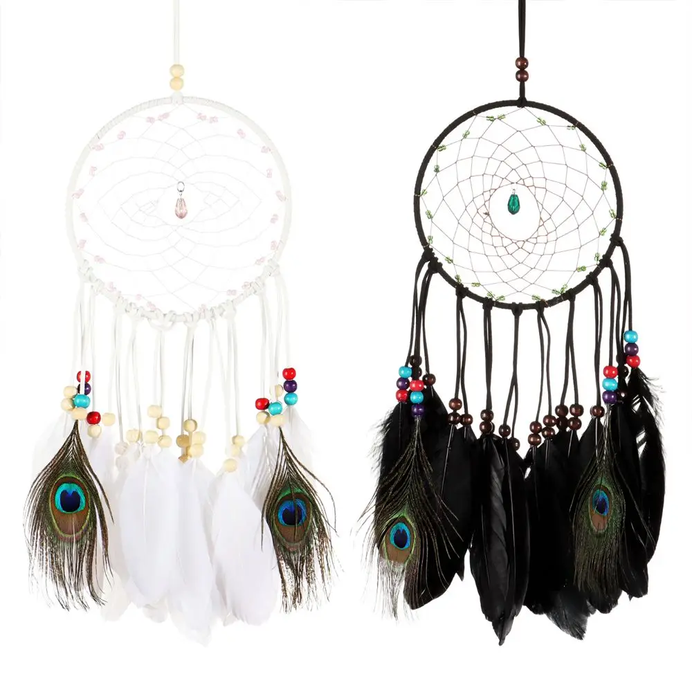 

Благословение, подарок, художественное украшение ручной работы, украшение для дома в стиле бохо, Ловец снов, Искусственное перо для детей | Д...