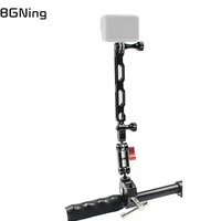 bgning adjustable large clamp bike clip w mini magic arm screws tripod mount bracket slr monitor holder for gopro action camera