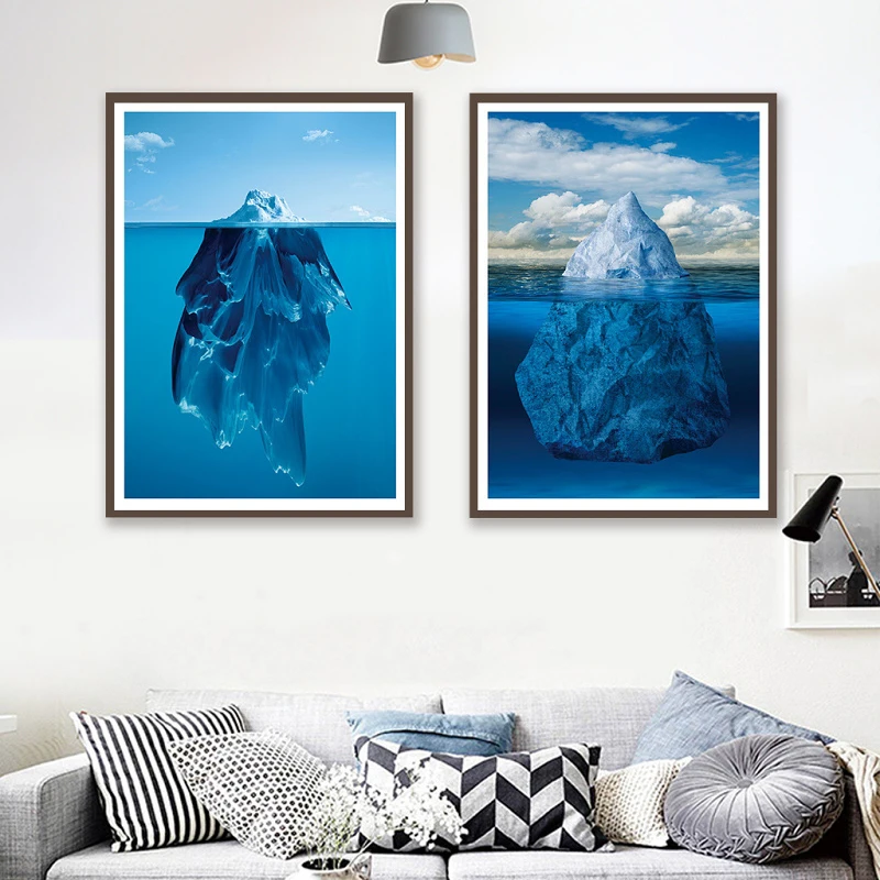 Iceberg Холст плакат пейзаж мотивационный холст Художественная печать Декоративные
