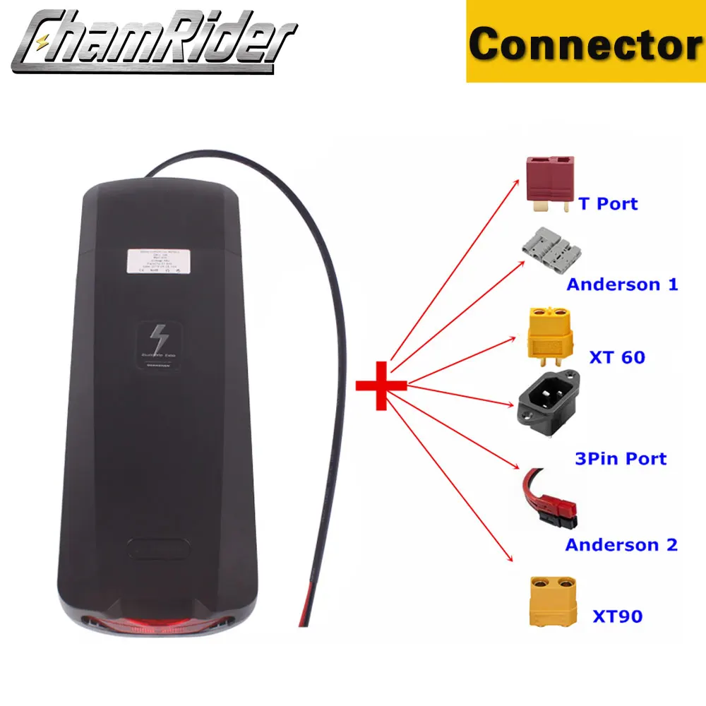 Camrider задняя стойка батарея двухслойный багаж Перевозчик 36 в 48 52 20A 30A 40A BMS 350 Вт 1500