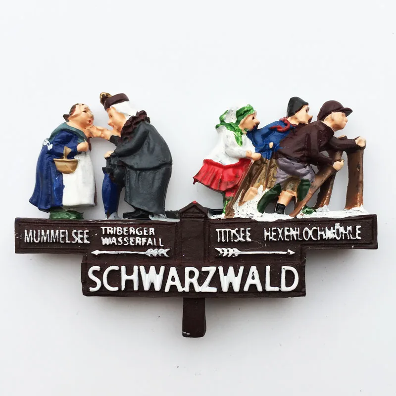Магнит на холодильник Немецкий черный лес сувенир Шварцвальд художественные