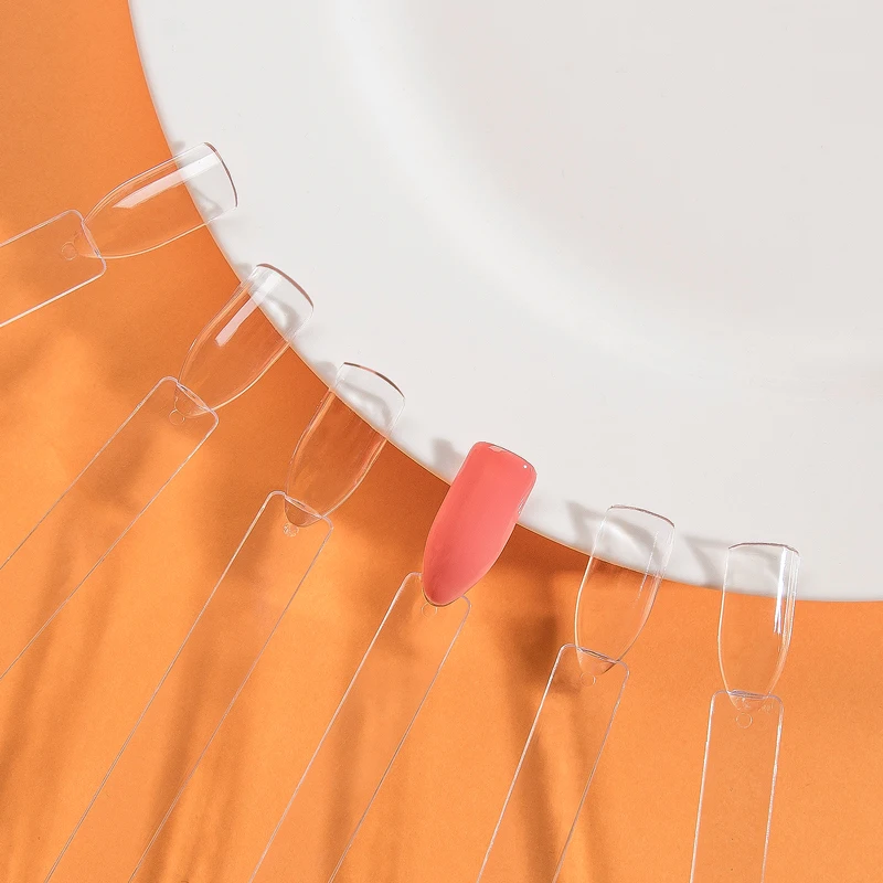 Накладные Типсы для ногтей веерообразные накладные дизайна УФ гель наклейка