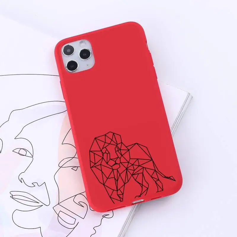 

Funny abstract black line art design Phone Case Candy Color for iPhone 6 7 8 11 12 s mini pro X XS XR MAX Plus