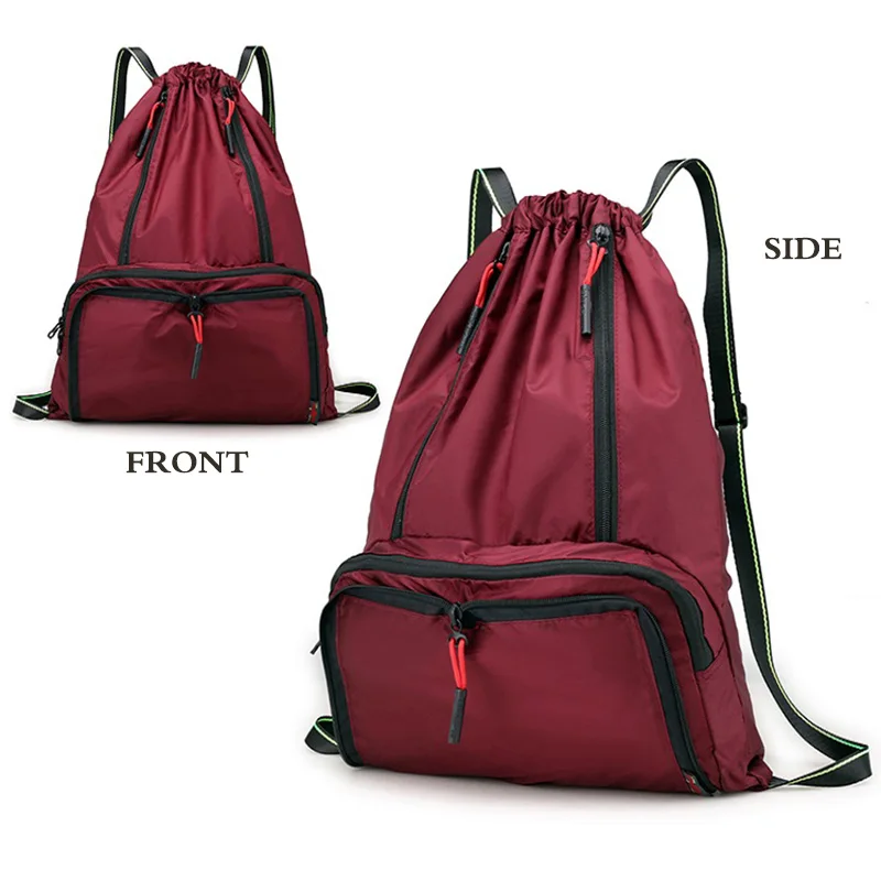 Рюкзак YINJUE на шнурке женская сумка для плавания нейлоновый органайзер выходных и