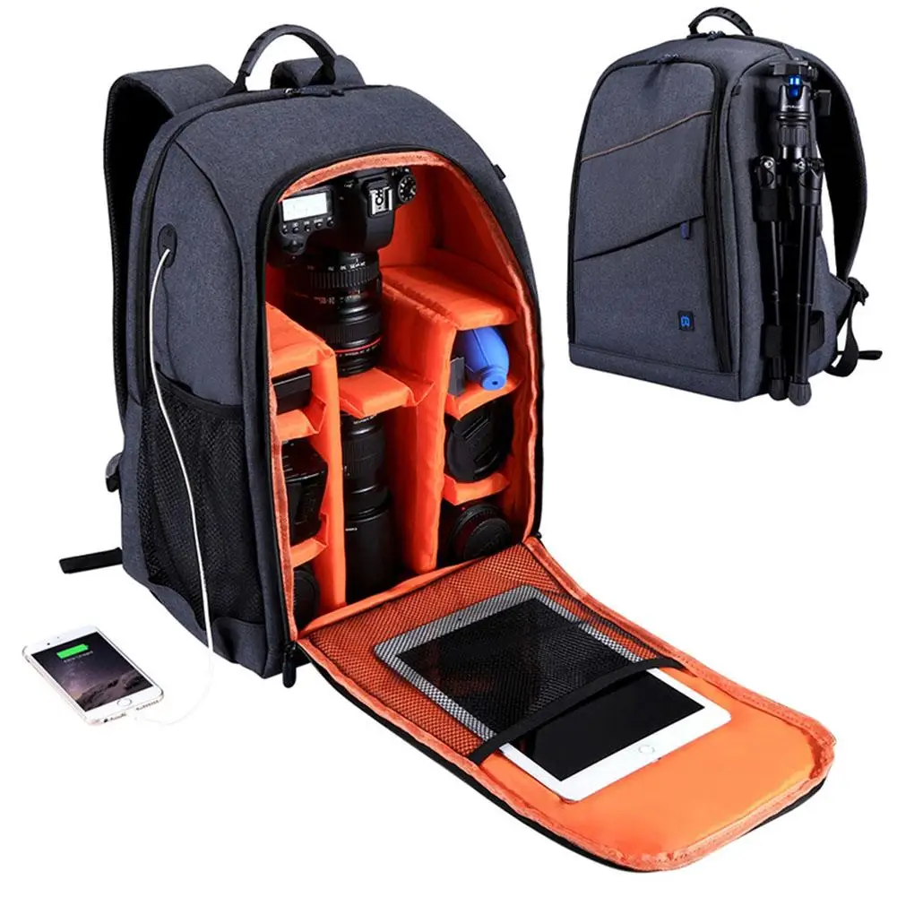 for puluz camera backpack waterproof wear resistant large capacity large space camera bag for all cameras 15 6 inch notebook free global shipping