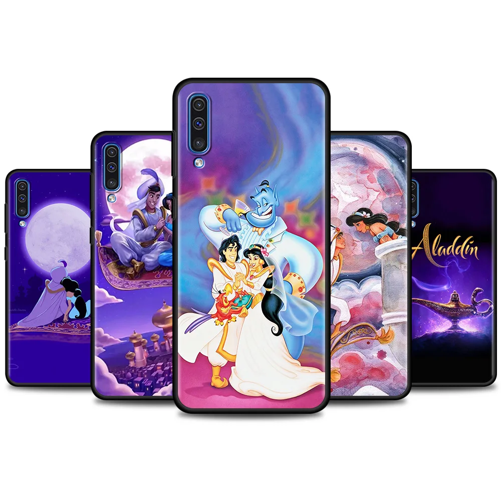 

Case For Samsung Galaxy A50 A10 A70 A30 A90 5G A40 A32 A20 A20e A20s A10s Silicone Fundas Disney Anime Aladdin Girl