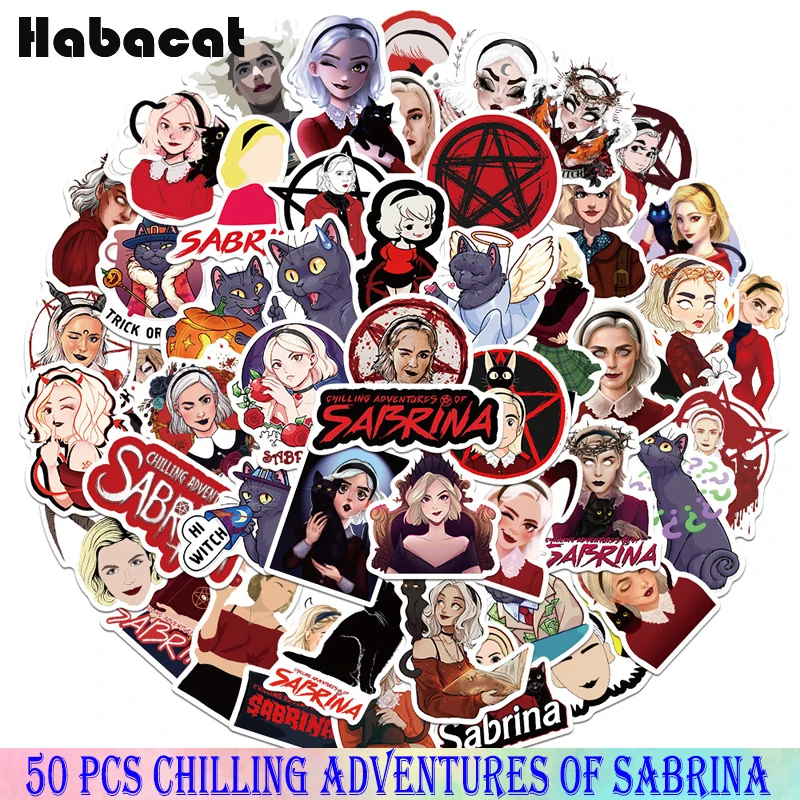 

10/50Pcs Demon American Drama Witch Sabrina Stickers For Car Motorcycle Laptop Skateboard Phone Suitcase Backpack Guiter Toy