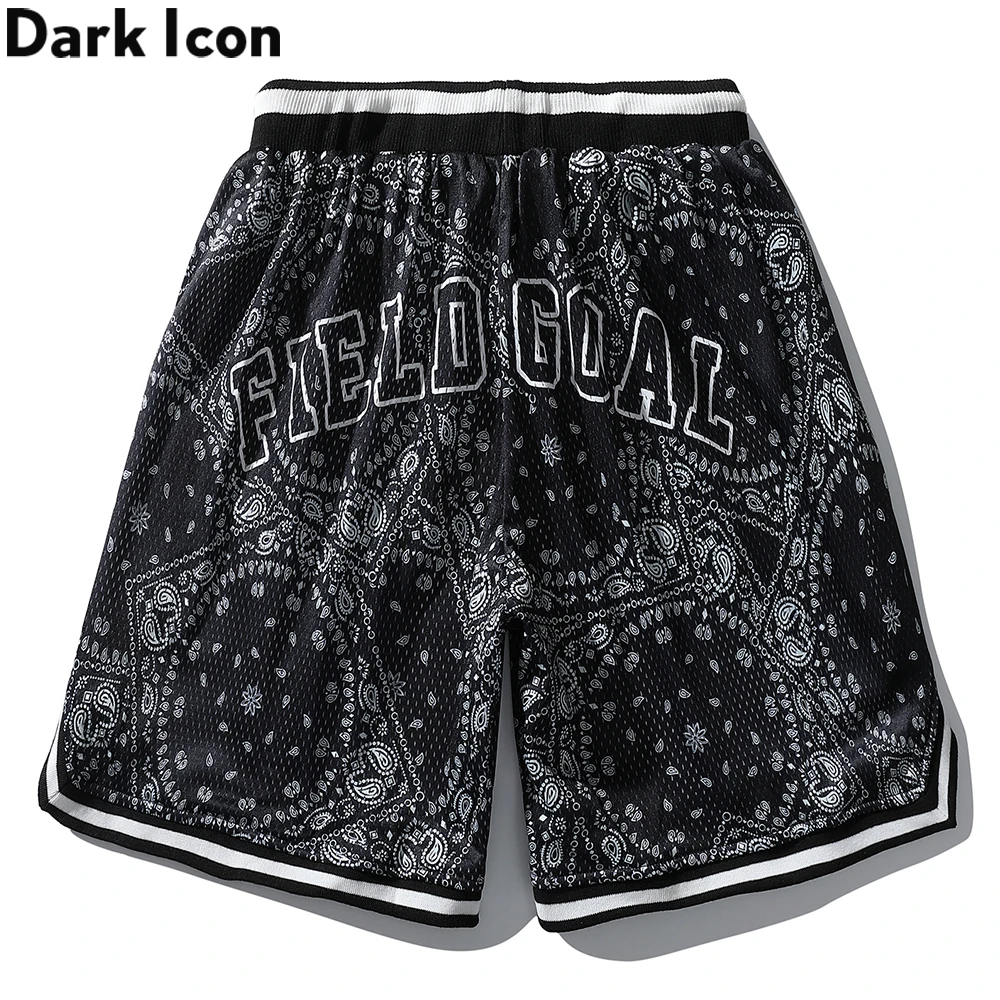 

Dark Icon Bandana High Street Men's Shorts Summer Jersey Breathable Material Basketball Shorts Man