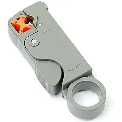 

HOT SALES!!! Double Blades Rotary Coaxial Cable Cutter Tool RG59 RG6 Stripper Stripping Tool Wire Stripper suitable for RG-59