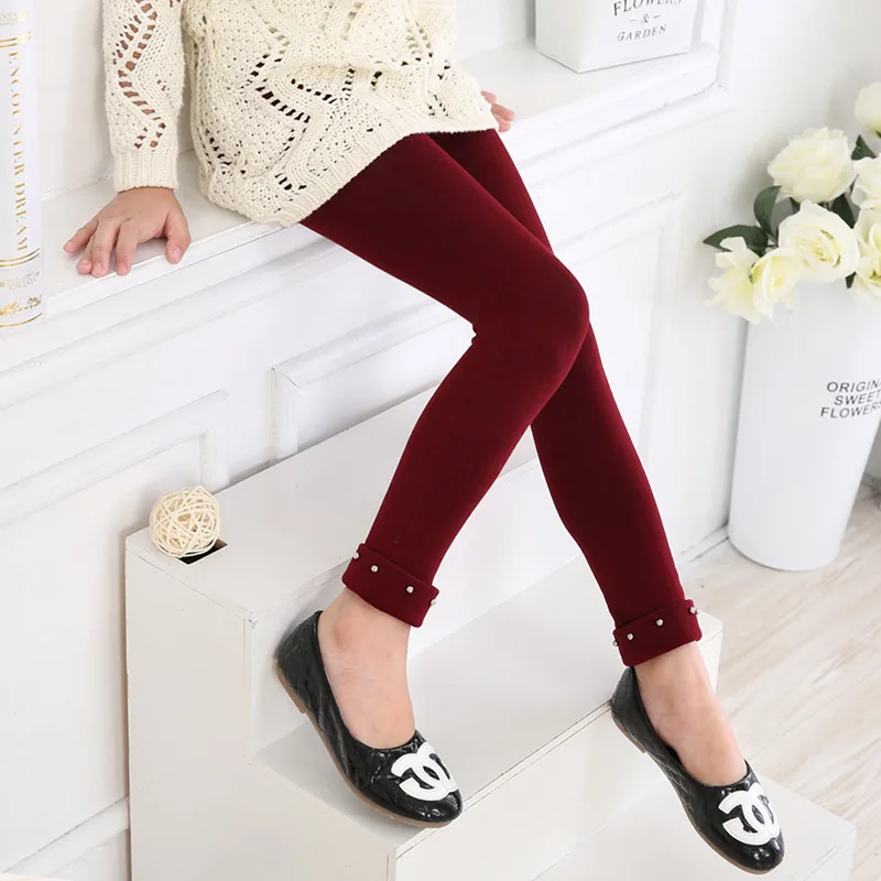 Модные осенние леггинсы для девочек полосатые с эластичным поясом малышей штаны