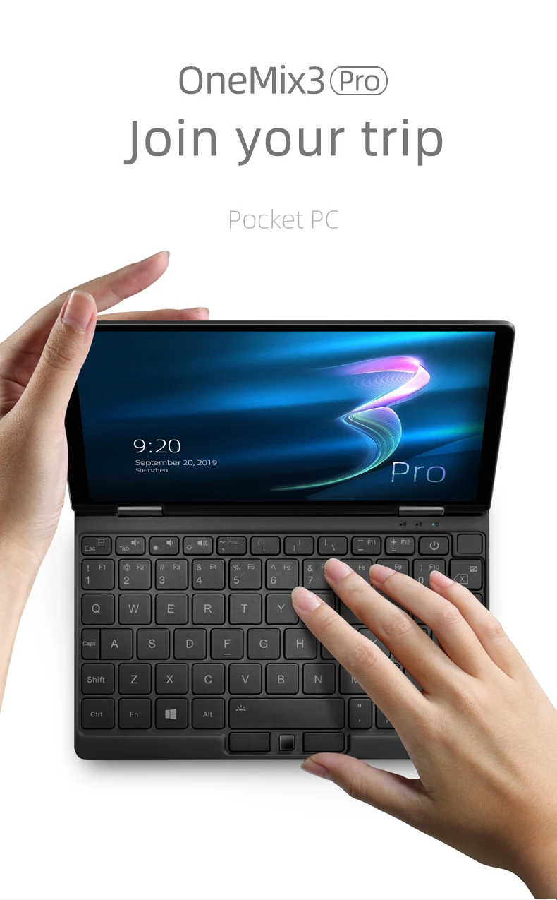 Топ ноутбук 8,4 дюймов Mix3Pro планшетный ПК intel quad core i5 10210Y 6M cache Backlitkeybaod Bluetooth 5G ips экран 16G 512G EMMC